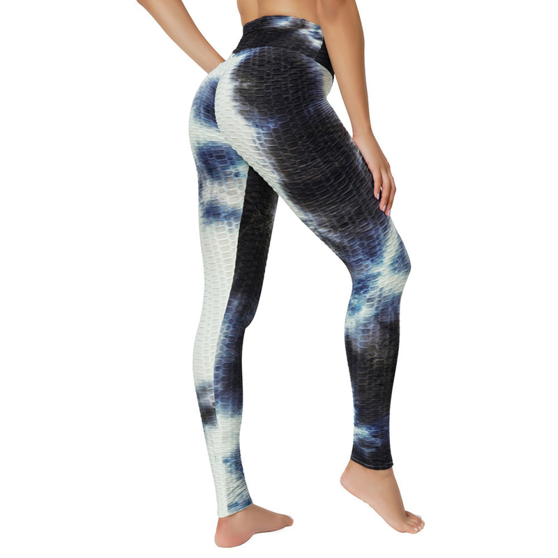 Yoga Jacquard Tie-Dye Yoga Clothes Bubble Yoga Pants