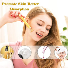Multi-function Beauty Care Device 24k Facial Massage Stick Roller.
