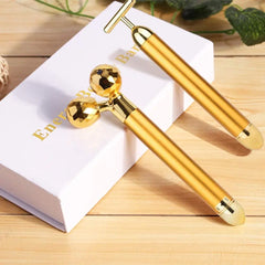 Multi-function Beauty Care Device 24k Facial Massage Stick Roller.