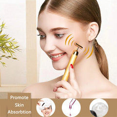 Multi-function Beauty Care Device 24k Facial Massage Stick Roller.