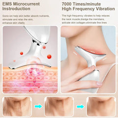 EMS Neck Face Beauty Device Neck Facial Lifting Massager .