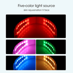 Facial Lifting Tape Device LED Light Face Slimming Strap TENS Massager Double Chin Remove Cellulite V Face Shaper Jaw Exercise