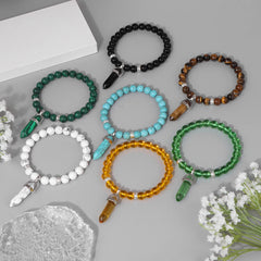 Natural Tiger Eye Stone Bracelet Hexagonal