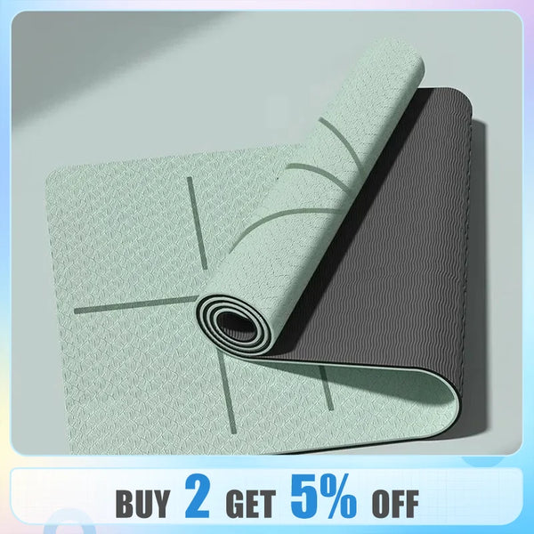 Yoga Mat Non Slip, Eco Friendly Fitness Exercise Mat with Carrying Strap,Pro Yoga Mats for Women,Workout Mats for Home, Pilates