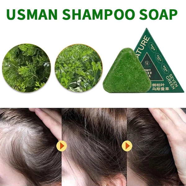 Juniper leaf shampoo and soap strengthens hair roots, prevents hair loss,