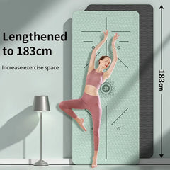 Yoga Mat Non Slip, Eco Friendly Fitness Exercise Mat