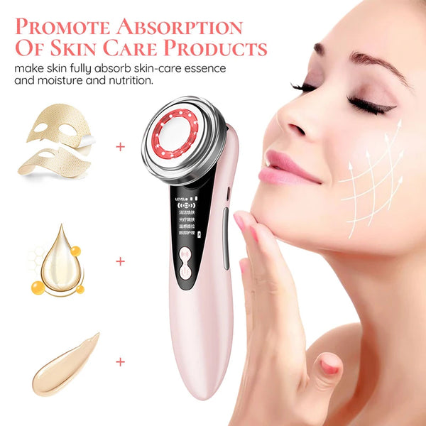 electric ion vibration facial care beauty facial massager