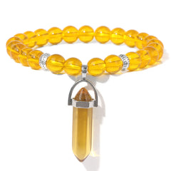 Natural Tiger Eye Stone Bracelet Hexagonal