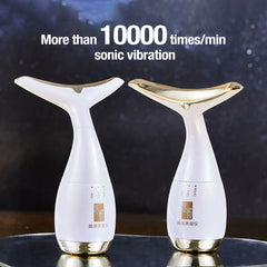 Sonic Vibration  Neck Face Beauty Device Neck Facial Lifting Massager .