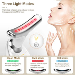 EMS Facial Microcurrent Device Neck Face Lifting Massager Skin Tighten  Anti-wrinkle