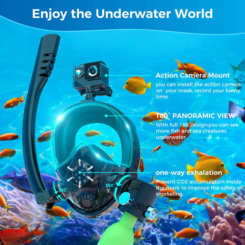 Tanque de buceo SMACO con máscara de buceo, puede proporcionar aproximadamente 6 minutos.