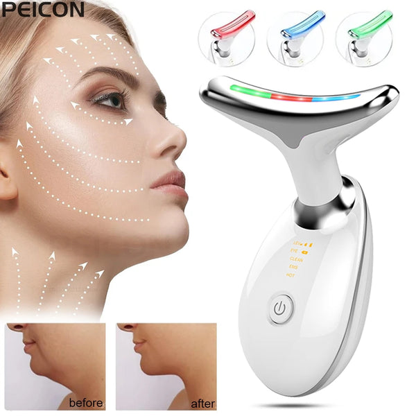 EMS Facial Microcurrent Device Neck Face Lifting Massager Skin Tighten  Anti-wrinkle