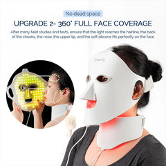 Foreverlily Face Neck Silicone LED Mask 7 Colors Light